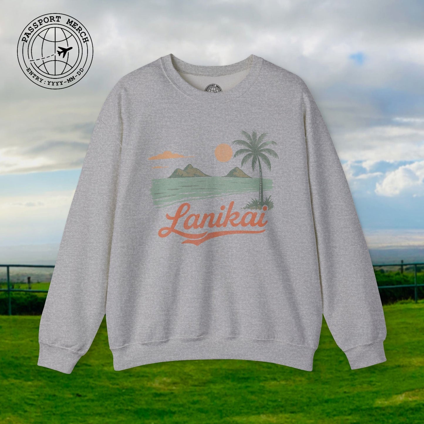 Vintage Lanikai, Oahu, Hawaii Crewneck
