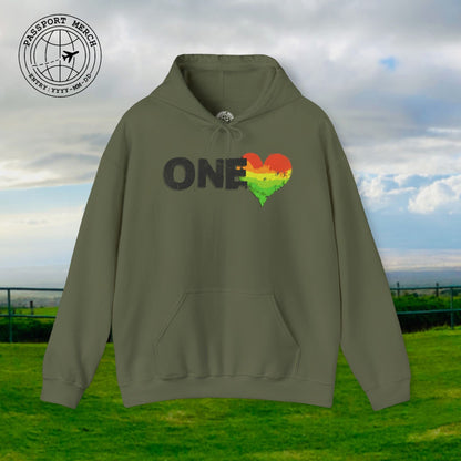 One Heart, Jamaican Reggae Hoodie