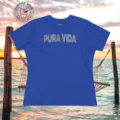 Retro Bling Pura Vida, Costa Rica, Womens Fit T-Shirt