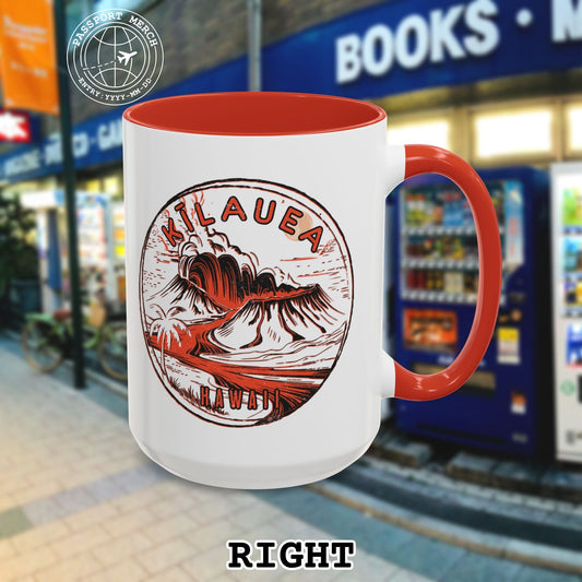 Vintage Kilauea Eruption, Hawaii 15oz Mug