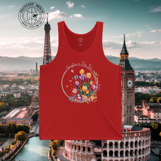 Springtime is Tulip Time in Holland Tank Top