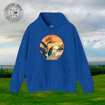 Retro (Bird of) Paradise Found, Hawaii Hoodie