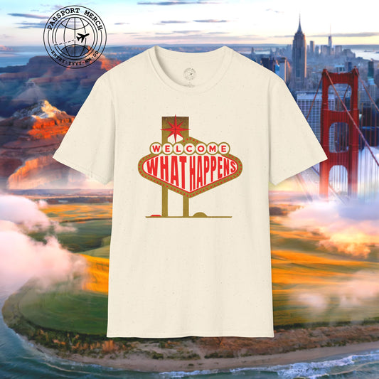 "WHAT HAPPENS" in Vegas, Nevada T-Shirt