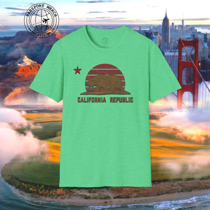 Woodworked Flag of California T-Shirt