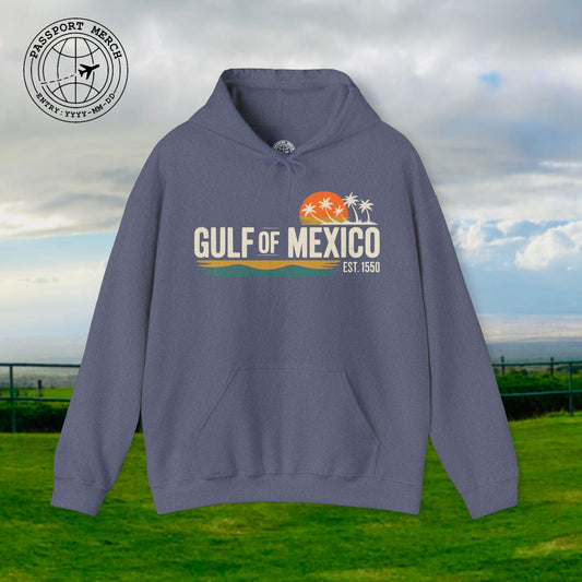 Vintage Retro Gulf of Mexico Hoodie