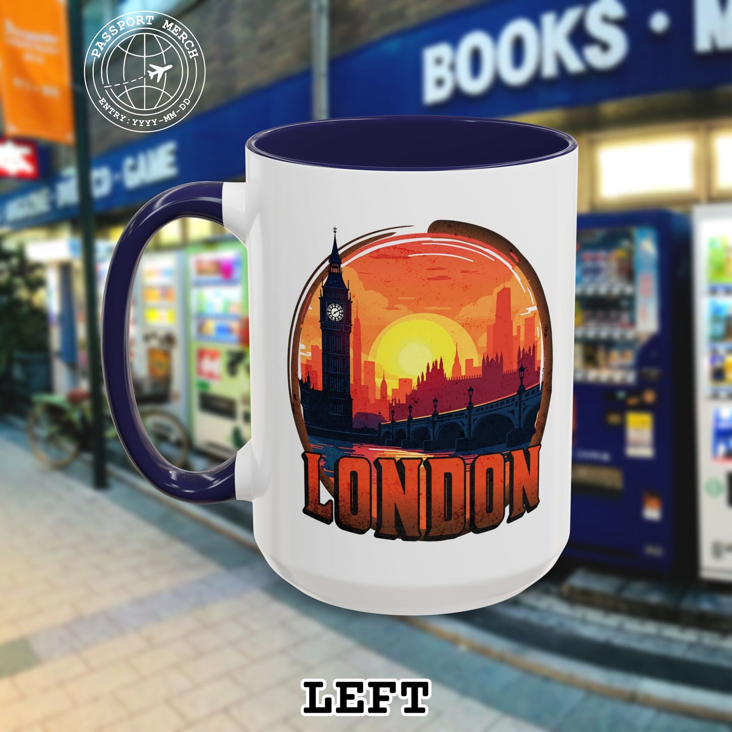 Vintage Big Ben Sunset, London, England 15oz Mug