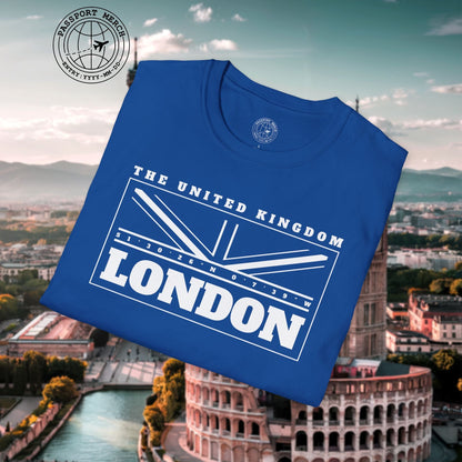 GPS Flag London England, UK T-Shirt