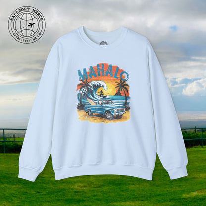 Retro Truck Hawaii Mahalo Crewneck