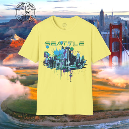 Abstract Space Needle, Seattle Washington T-Shirt