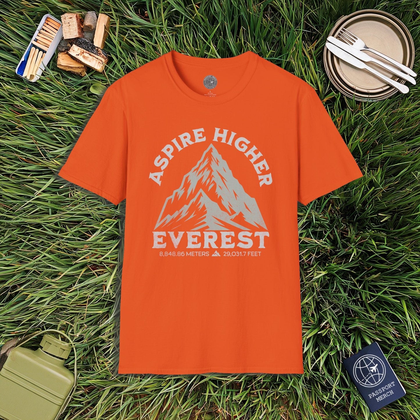 Aspire Higher, Everest Nepal-Tibet T-Shirt