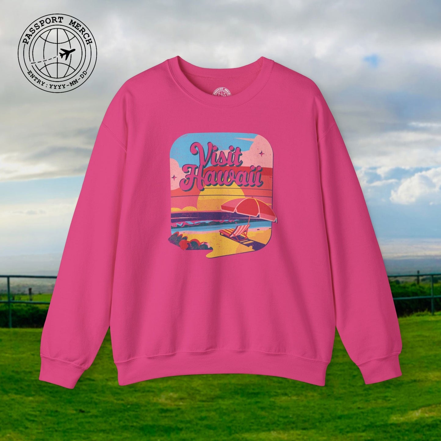 Retro Visit Hawaii Crewneck