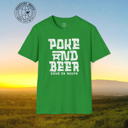 Poke and Beer, Hawaii T-Shirt