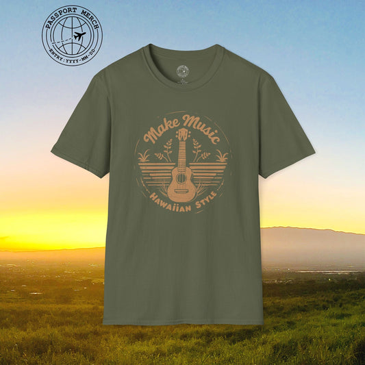 Make Music Hawaiian Style T-Shirt