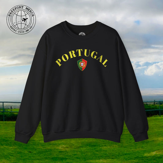 Portugal Coat of Arms Flag Shield Crewneck