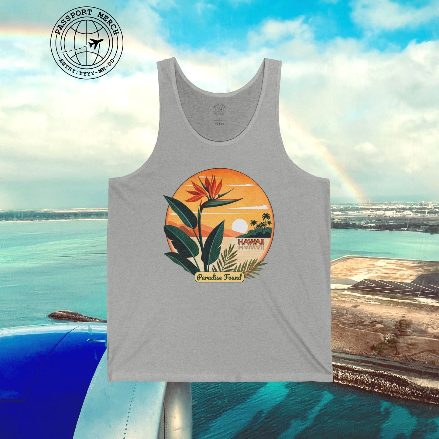 Retro (Bird of) Paradise Found, Hawaii Tank Top