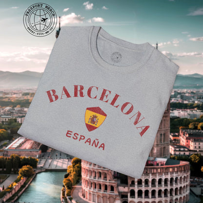 Barcelona with Coat of Arms Spain T-Shirt