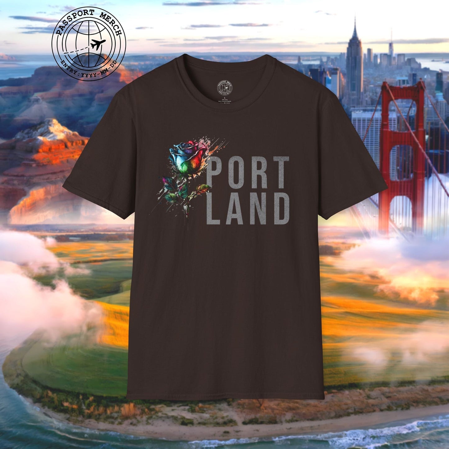 Portland Rose, Oregon T-Shirt
