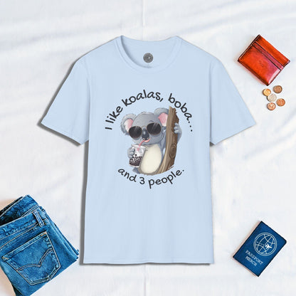 I like koalas, boba, and 3 people Australia T-Shirt