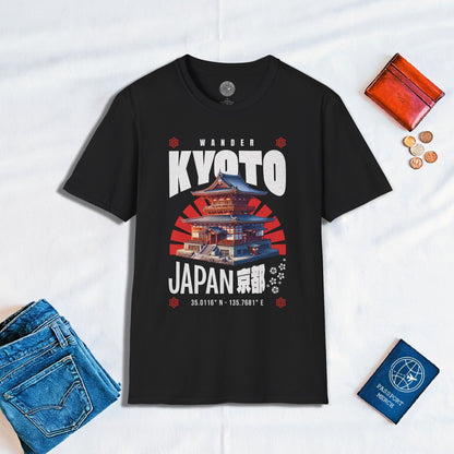 Wander Kyoto Japan Temple T-Shirt