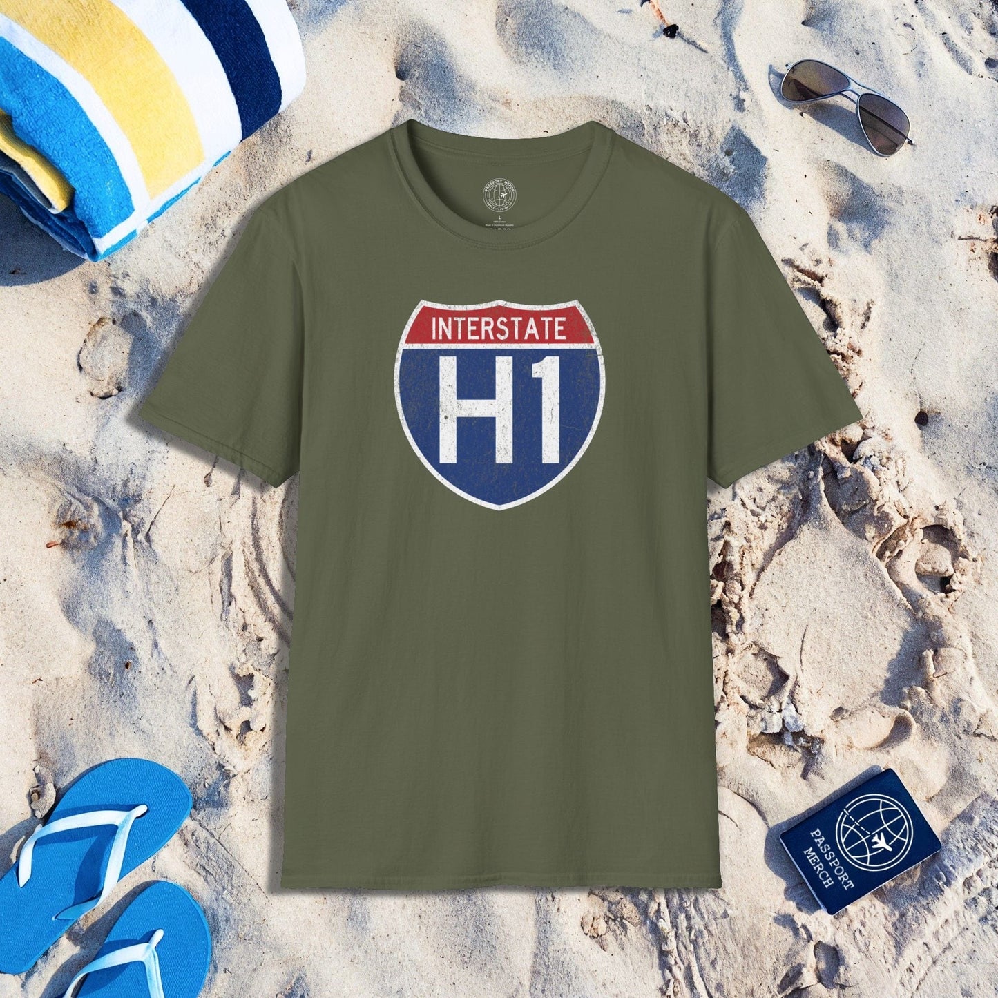 Signs of Wanderlust, Interstate H1, Hawaii T-Shirt