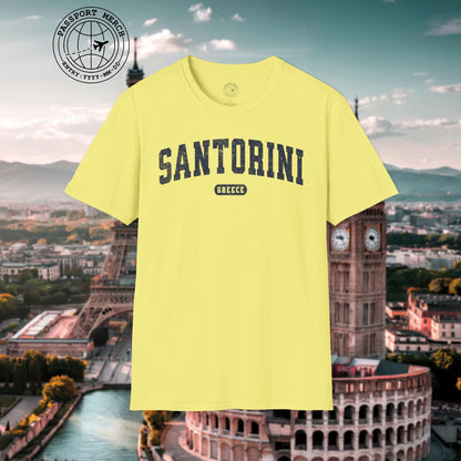 Classic Athletic (Bucket List Edition), Santorini, Greece T-Shirt