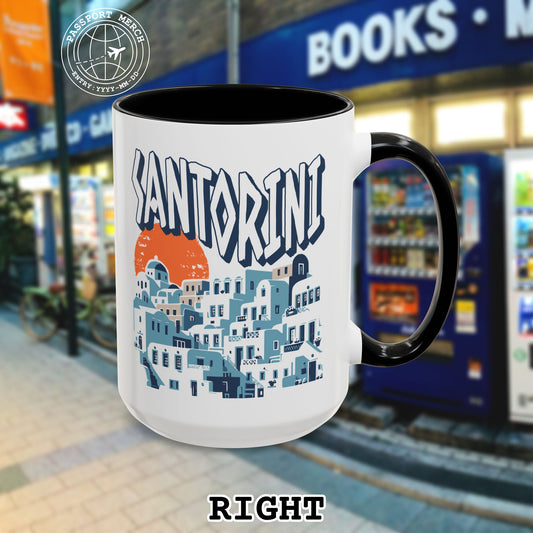 Santorini Shadows, Greece 15oz Mug