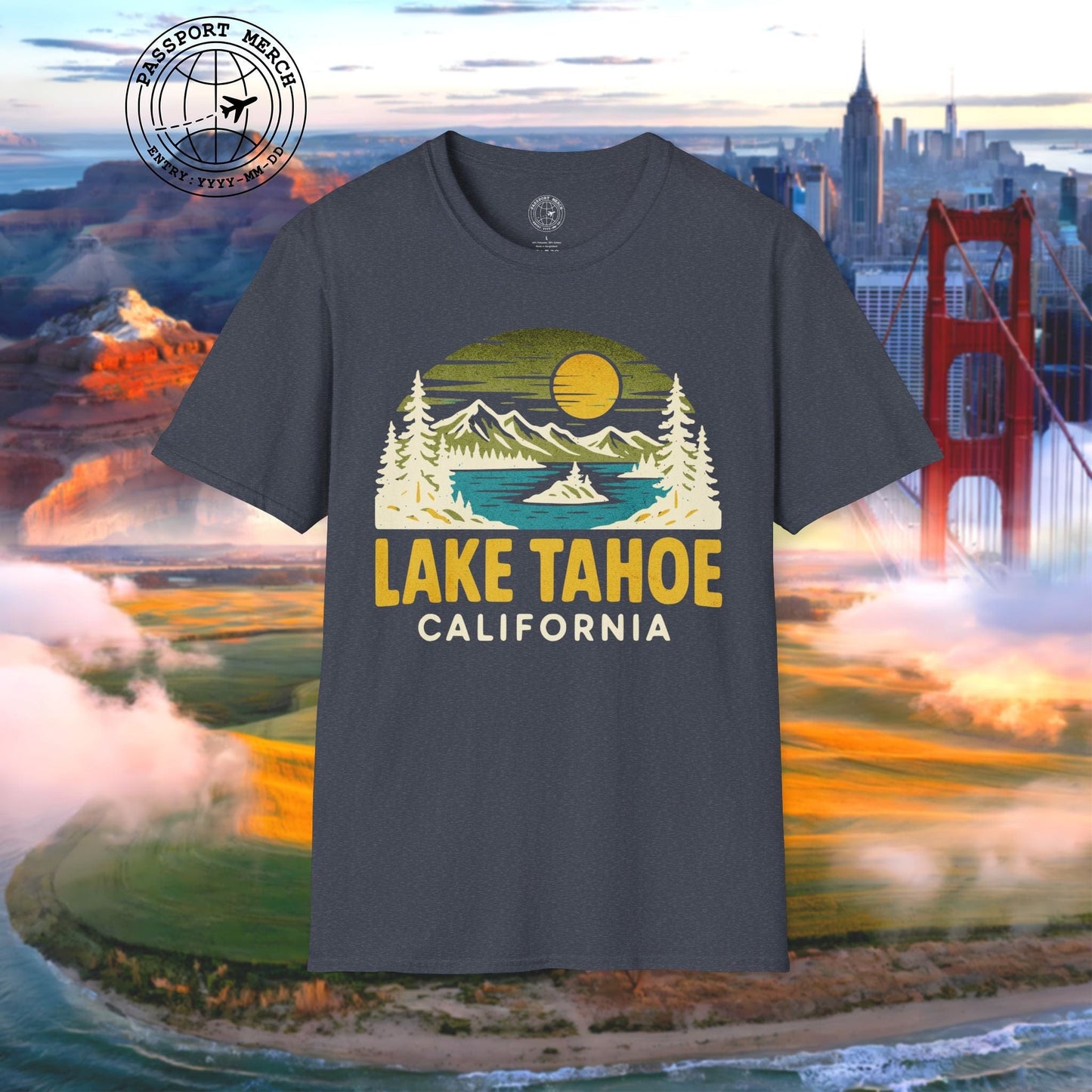 Lake Tahoe, California - 80's Vintage T-Shirt