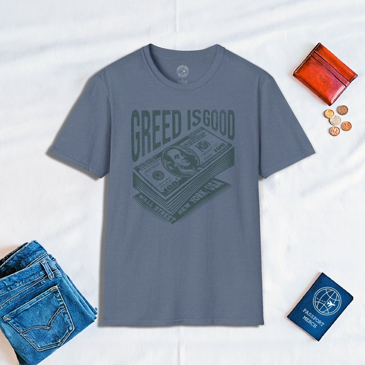 New York Wall Street Greed is Good T-Shirt