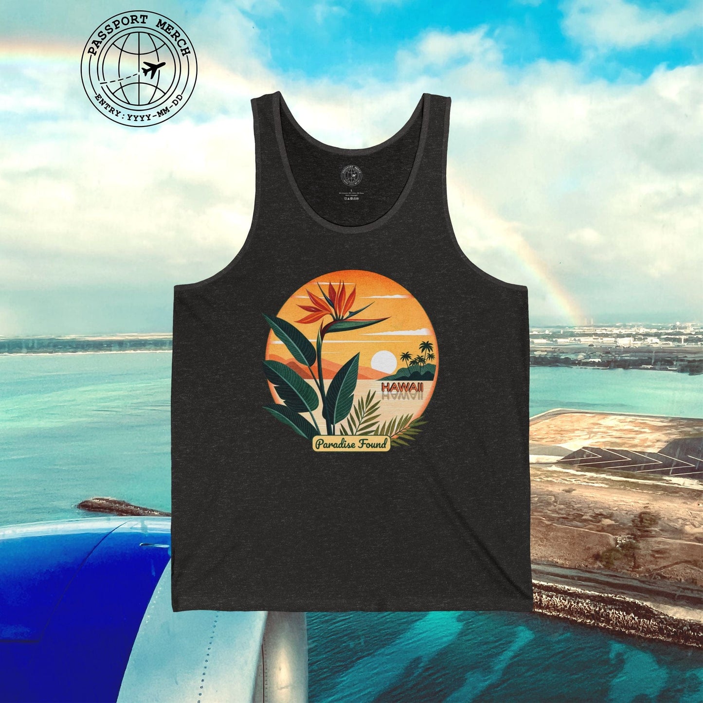 Retro (Bird of) Paradise Found, Hawaii Tank Top