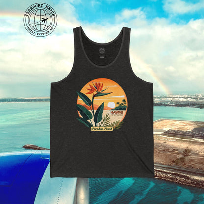Retro (Bird of) Paradise Found, Hawaii Tank Top