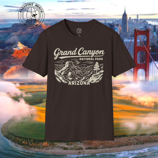 Grand Canyon National Park Vintage Monochrome, Arizona T-Shirt