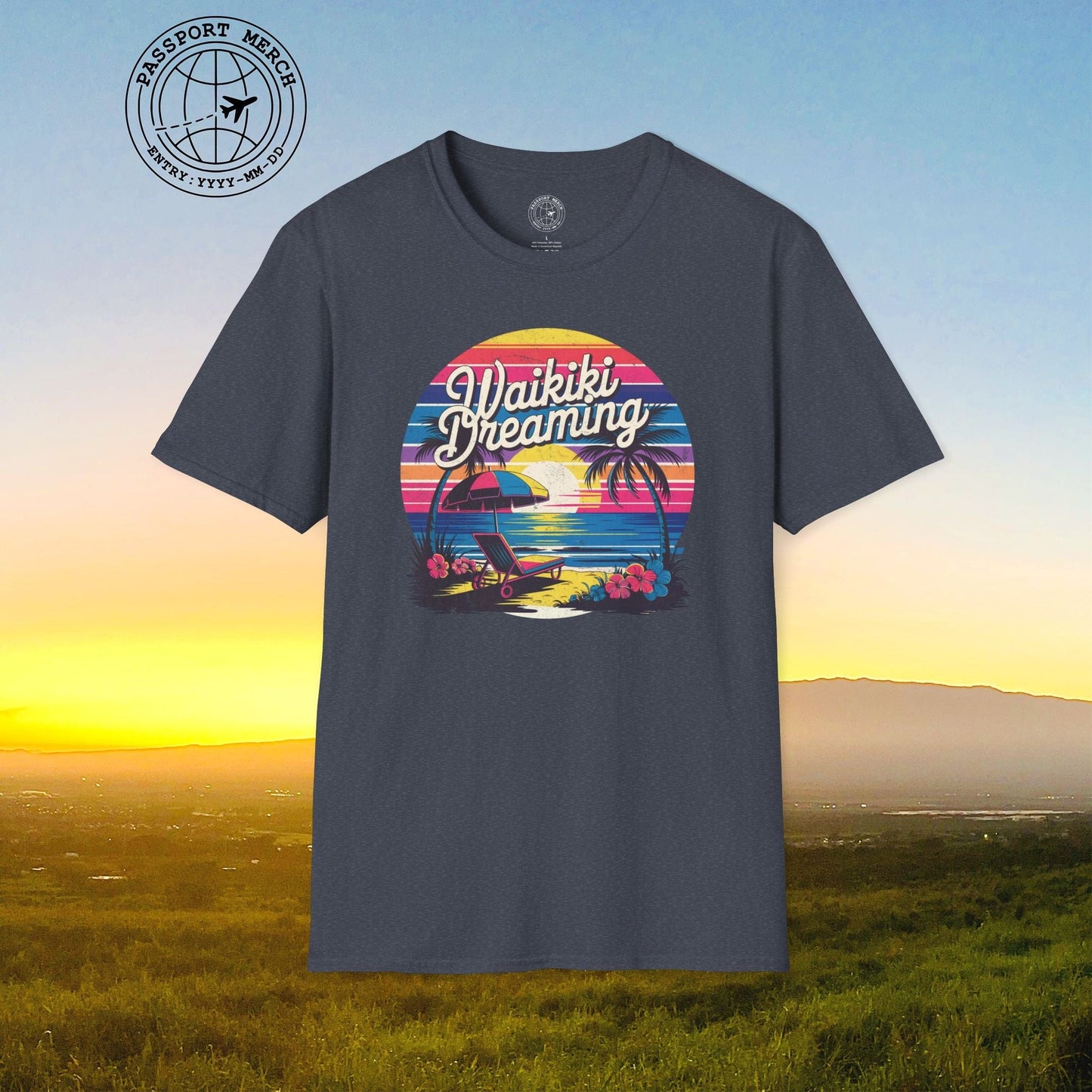 Retro Waikiki Dreaming, Hawaii T-Shirt