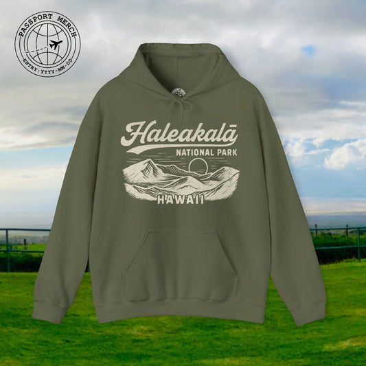 Haleakala National Park Vintage Monochrome, Hawaii Hoodie