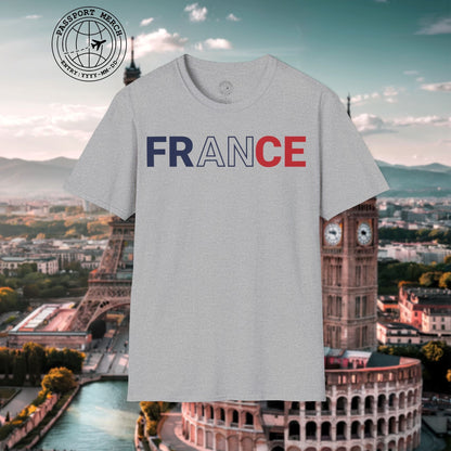France Patriotism Letter Flag T-Shirt