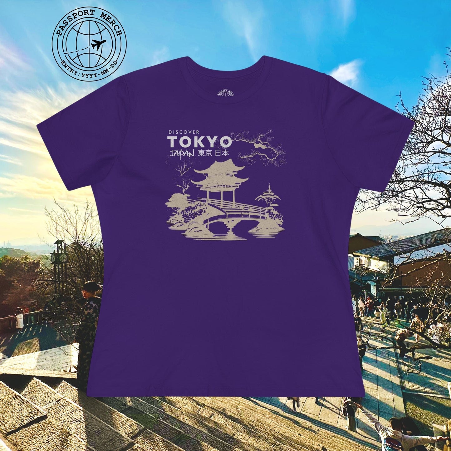 Discover Tokyo Japan, Womens Fit T-Shirt
