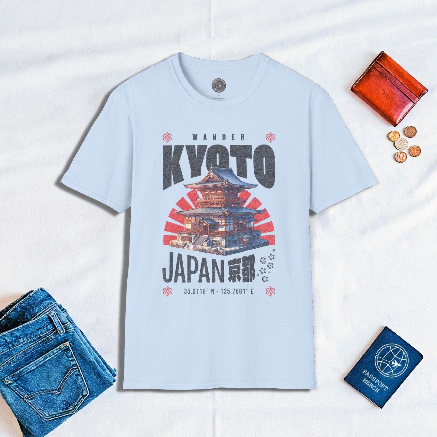 Wander Kyoto Japan Temple T-Shirt