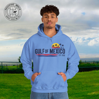Vintage Retro Gulf of Mexico Hoodie