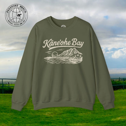 Kaneohe Bay Vintage Monochrome, Hawaii Crewneck