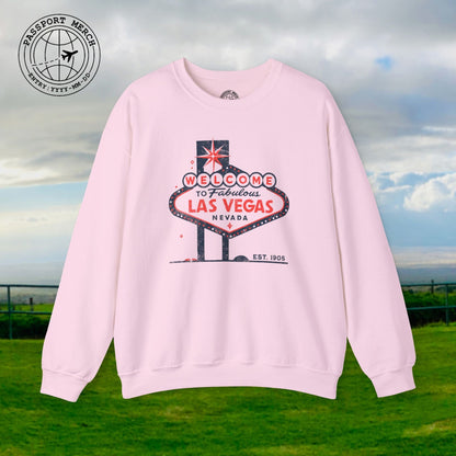 Signs of Wanderlust, Welcome to Las Vegas, Nevada Crewneck