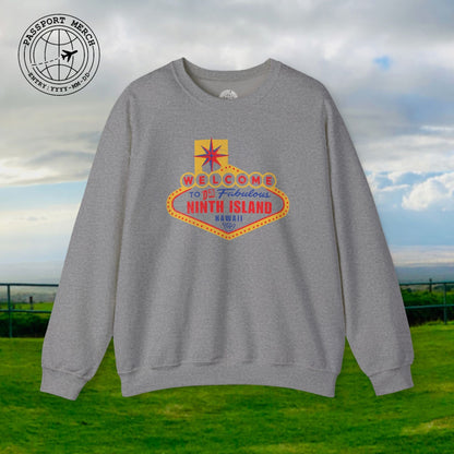 Da Fabulous Ninth Island, Hawaii (and Nevada) Crewneck
