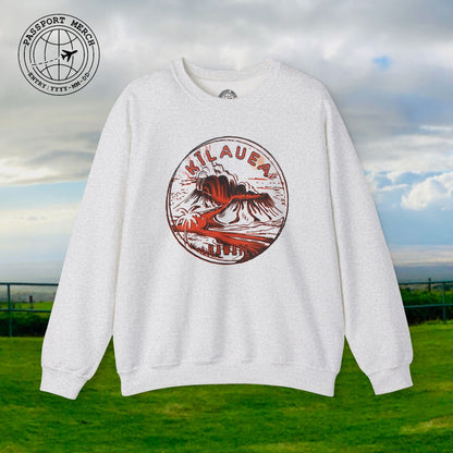 Vintage Kilauea Eruption, Hawaii Crewneck