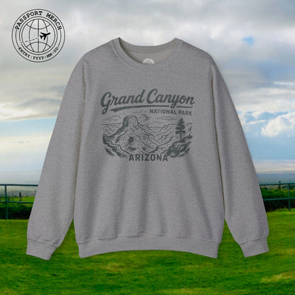 Grand Canyon National Park Vintage Monochrome, Arizona Crewneck