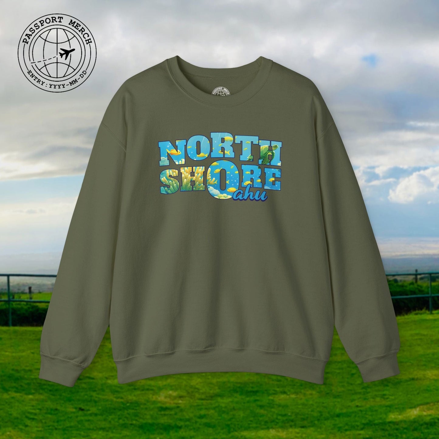 Underwater Dreams, North Shore Oahu, Hawaii Crewneck