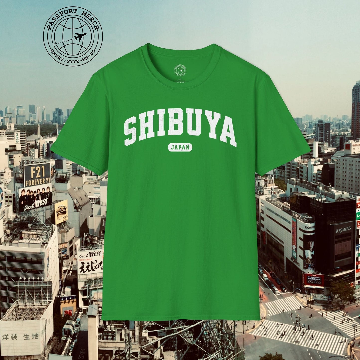 Classic Athletic (Bucket List Edition), Shibuya, Japan T-Shirt