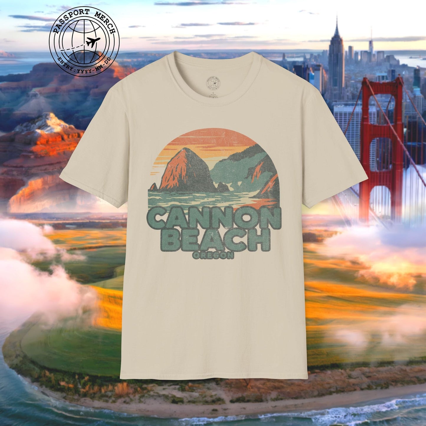 Cannon Beach, Oregon - 80's Vintage T-Shirt
