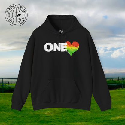 One Heart, Jamaican Reggae Hoodie