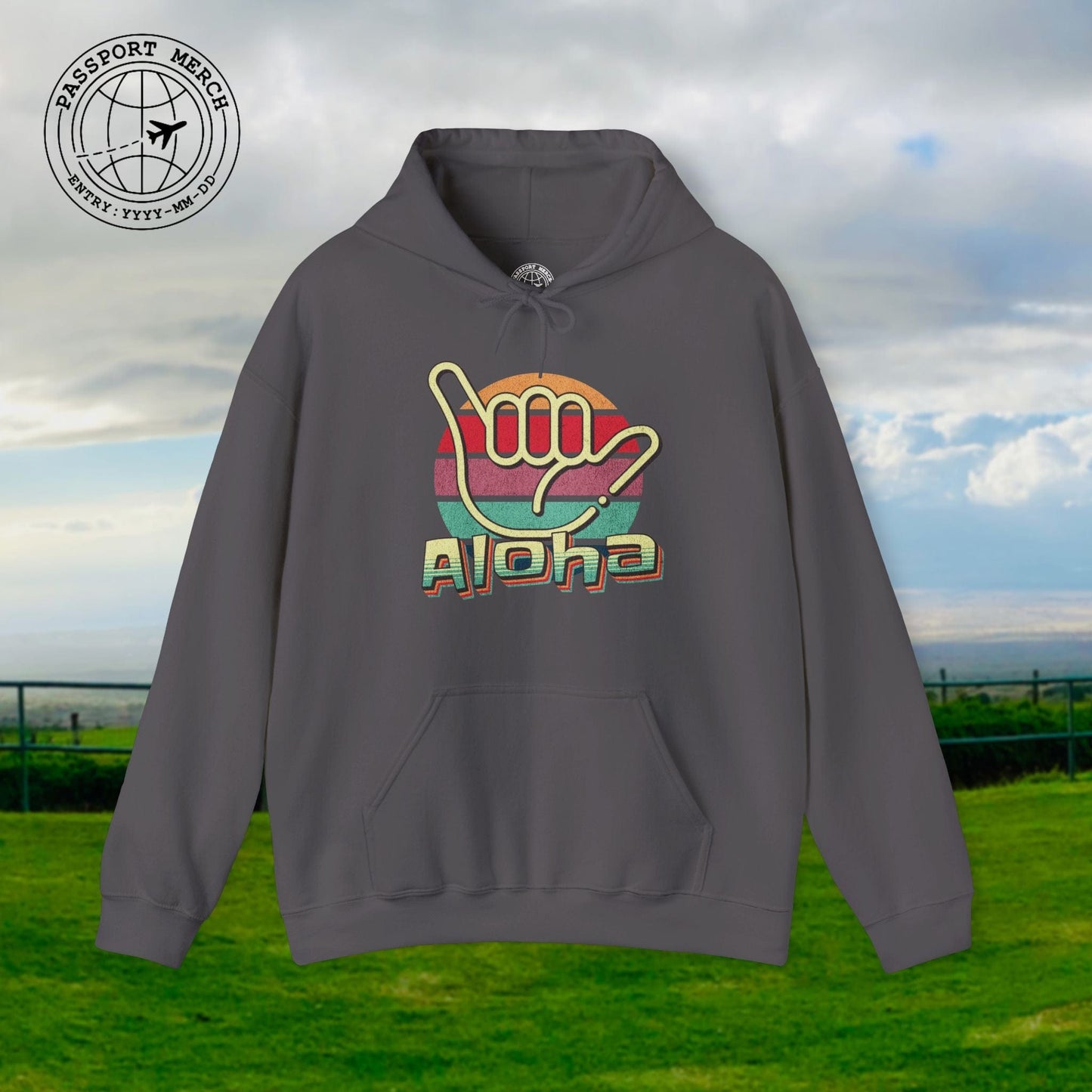 Vintage Retro Aloha Shaka, Hawaii Hoodie