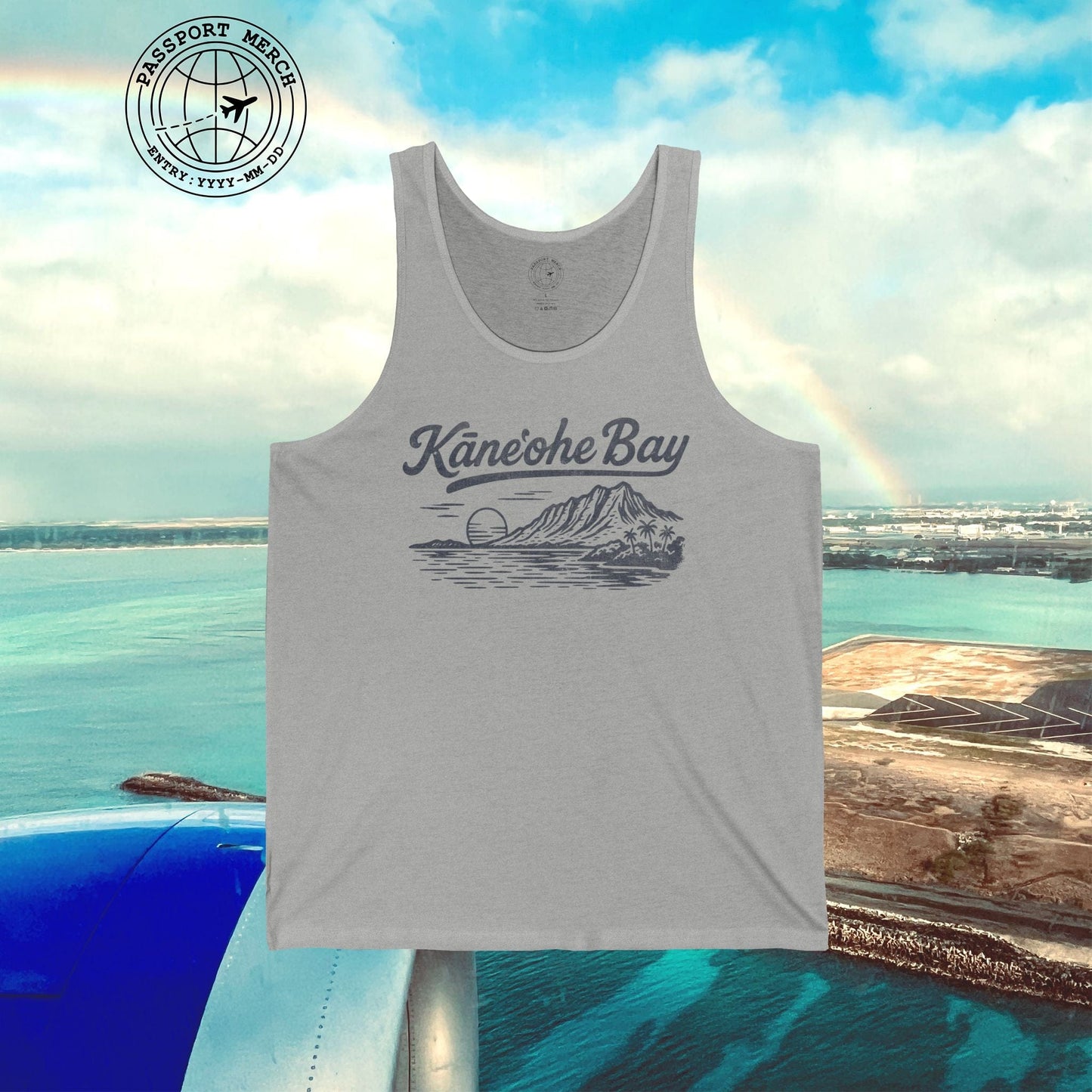Kaneohe Bay Vintage Monochrome, Hawaii Tank Top