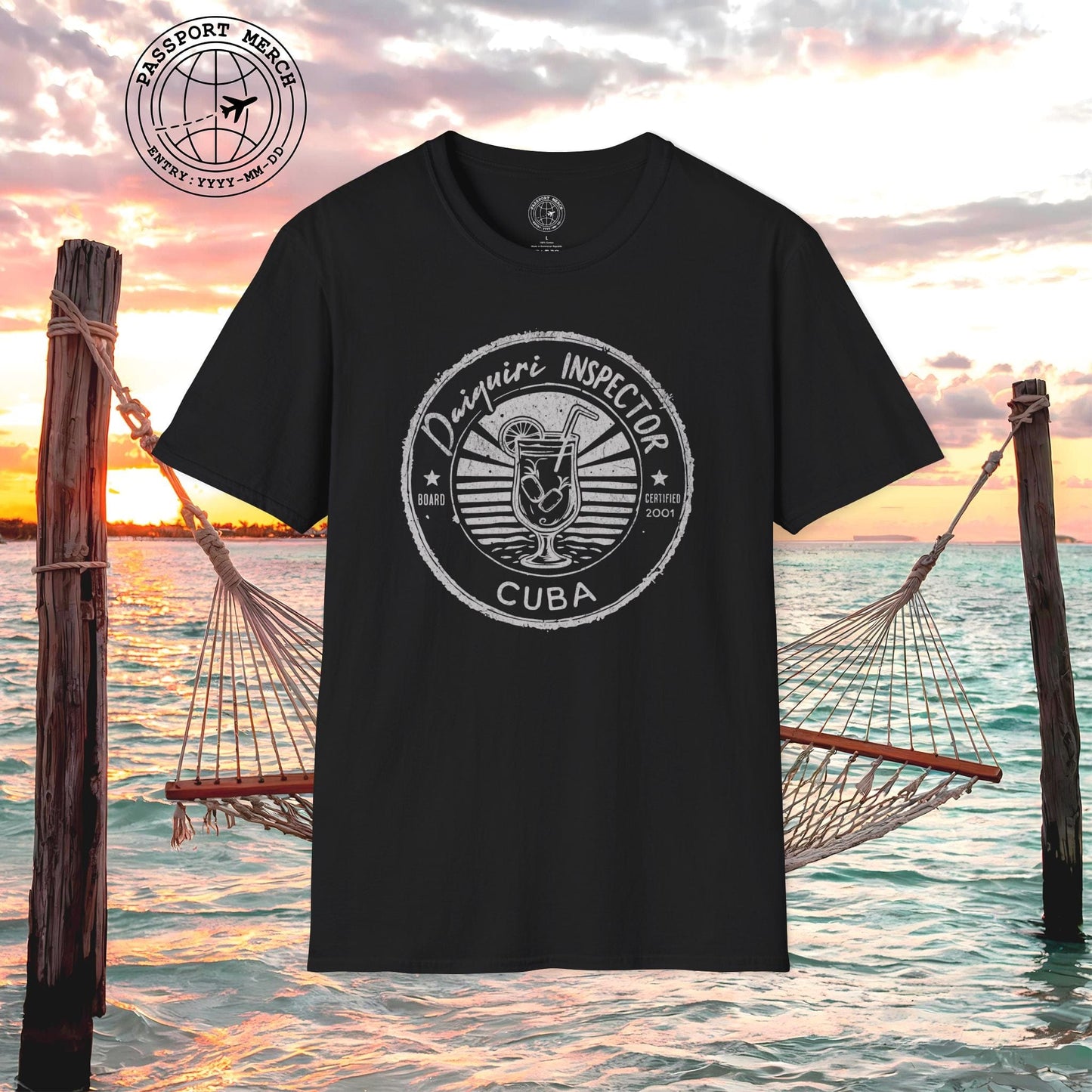 Board Certified Daiquiri Inspector, Cuba T-Shirt