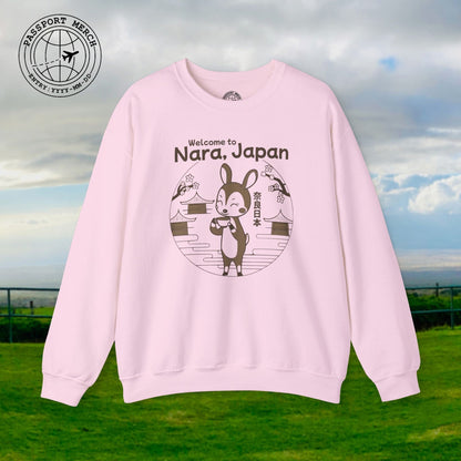 Welcome to Nara, Japan Crewneck